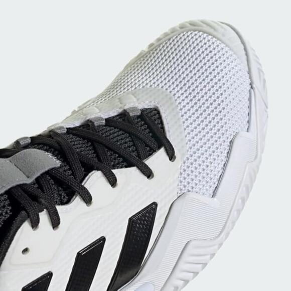 NWT adidas Men’s Barricade 13 Tennis Shoes White/Black/Grey Size 9.5 Sneaker
